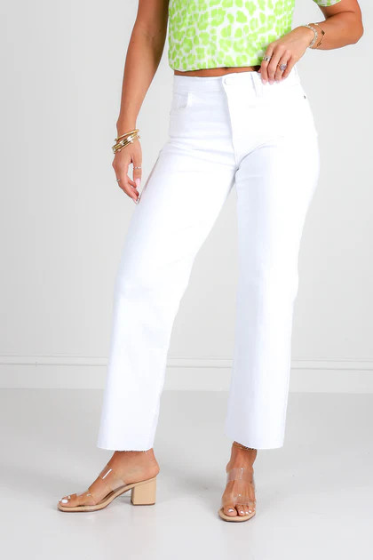 Just Black Optic White Classic Straight Jean | The Willow Tree