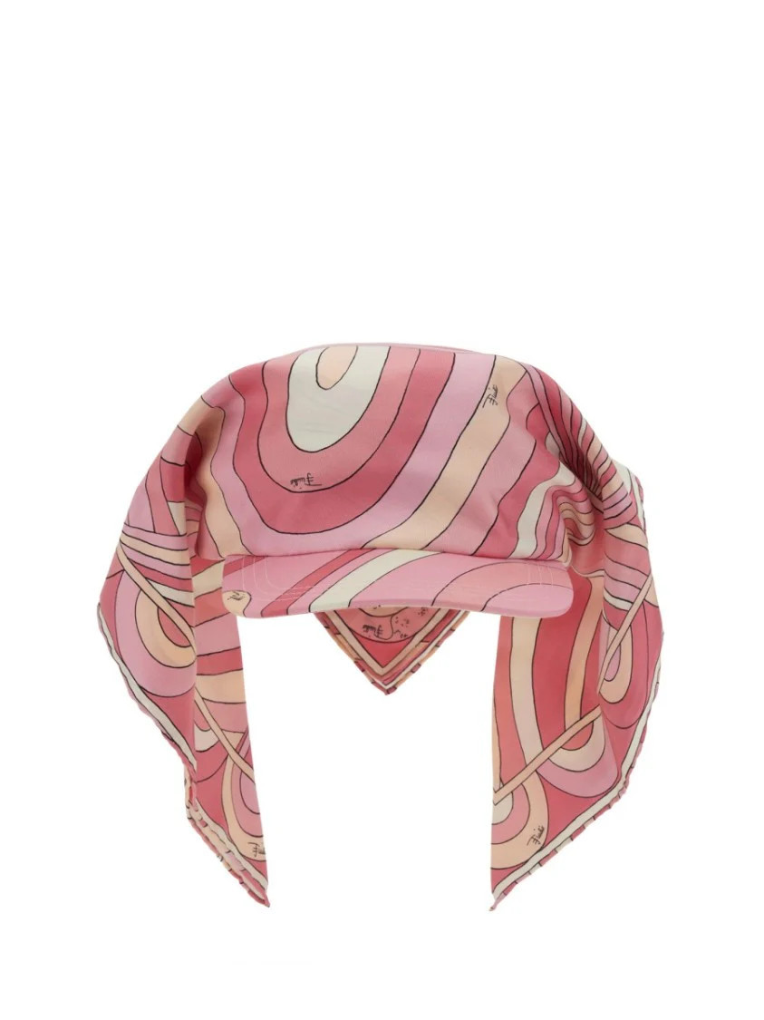 Silk Visor With Draped Scarf | Shop Simon