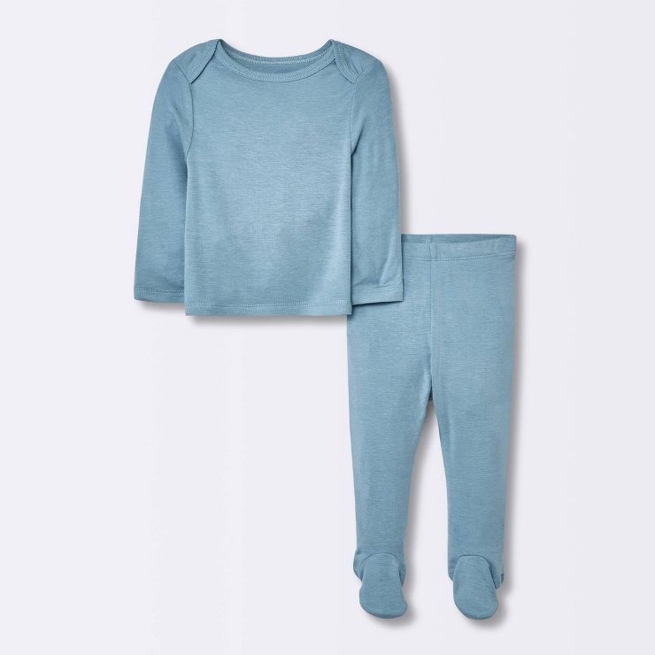 Baby 2pc Premium Modal Jumpsuit - Cloud Island™ Blue | Target
