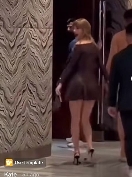 Shop Taylor Swift leather off the shoulder long sleeve mini dress sling back .2 pumps pho leather chain embellished mini bag #TaylorSwift #CelebrityStyle

#LTKstyletip