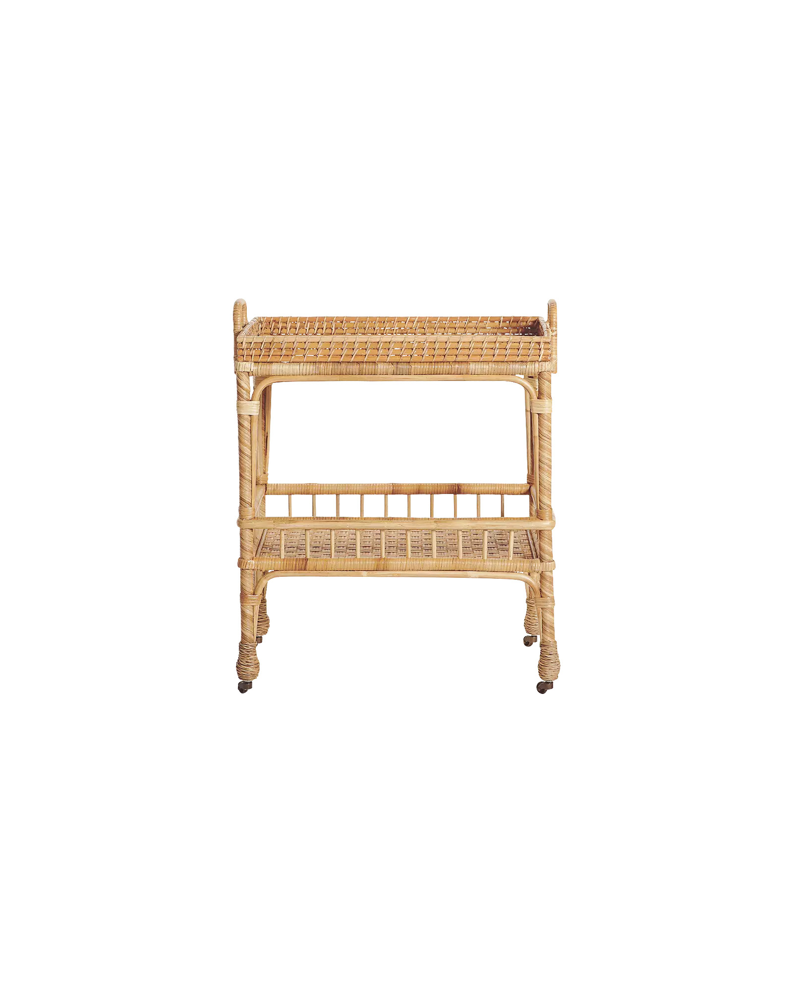 South Seas Rattan Side Cart | Serena and Lily