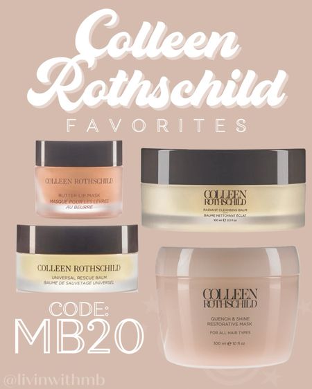 Colleen Rothschild has quickly become one of my favorite skincare brands🫶🏼

Here are some of my favorite products!
Use code: MB20 to save!

#colleenrothschildpartner

#LTKsalealert #LTKbeauty #LTKfindsunder100