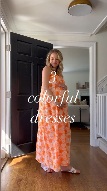 3 colorful dresses for spring from @nordstrom 🧡

all are non-maternity, but work with a bump. 

#NordstromPartner 

spring dresses, maternity, vacation, spring break, maxi dress 

#LTKbump #LTKSeasonal
