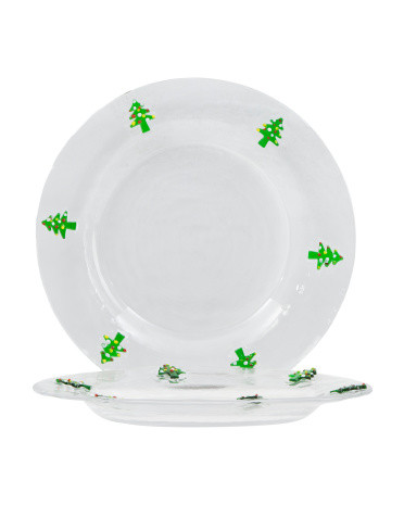 Set Of 2 8in Tree Plates | TJ Maxx