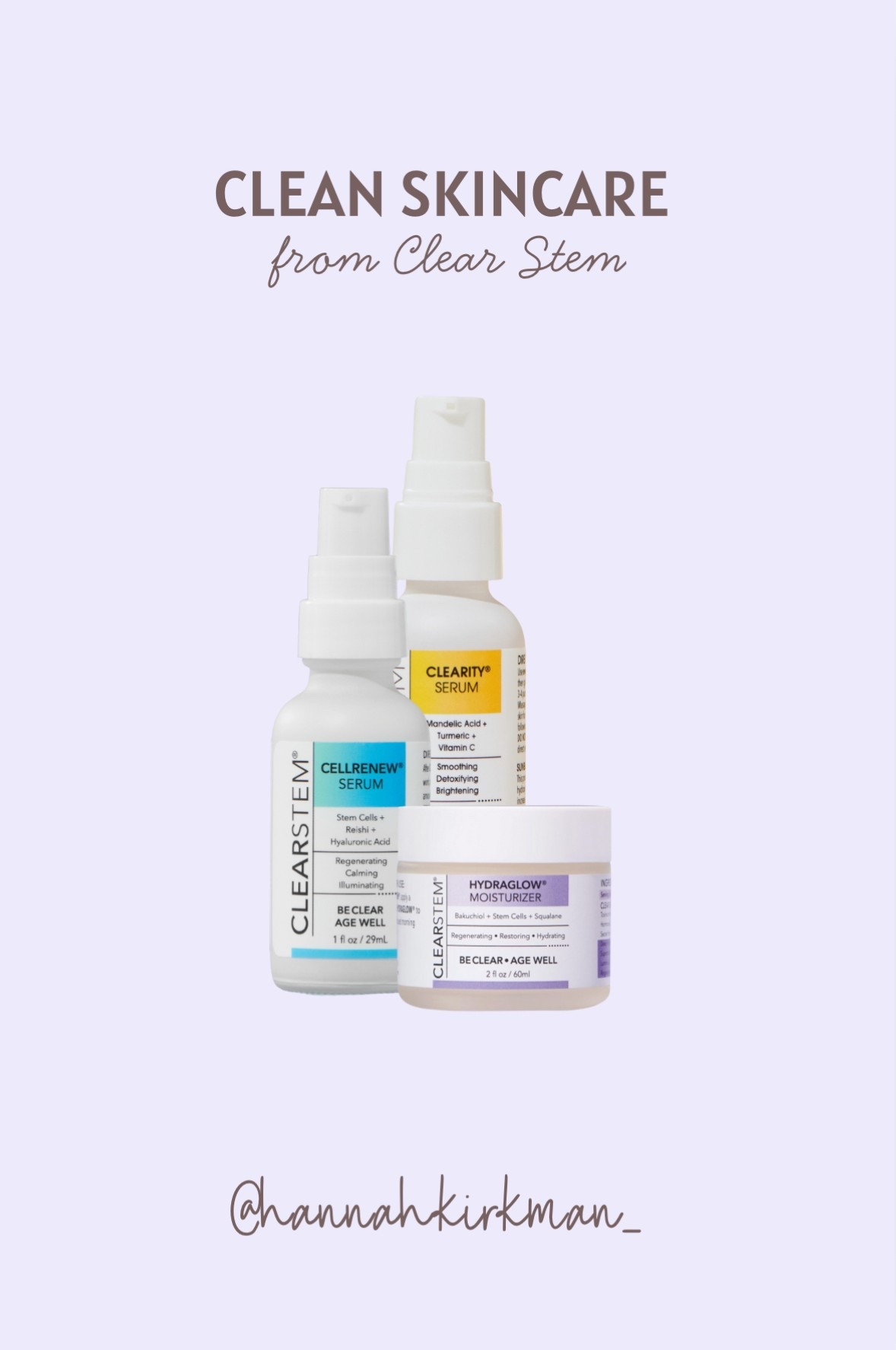 I’ve been using Clearstem skincare since January! Super gentle, non-comedogenic and non toxic.