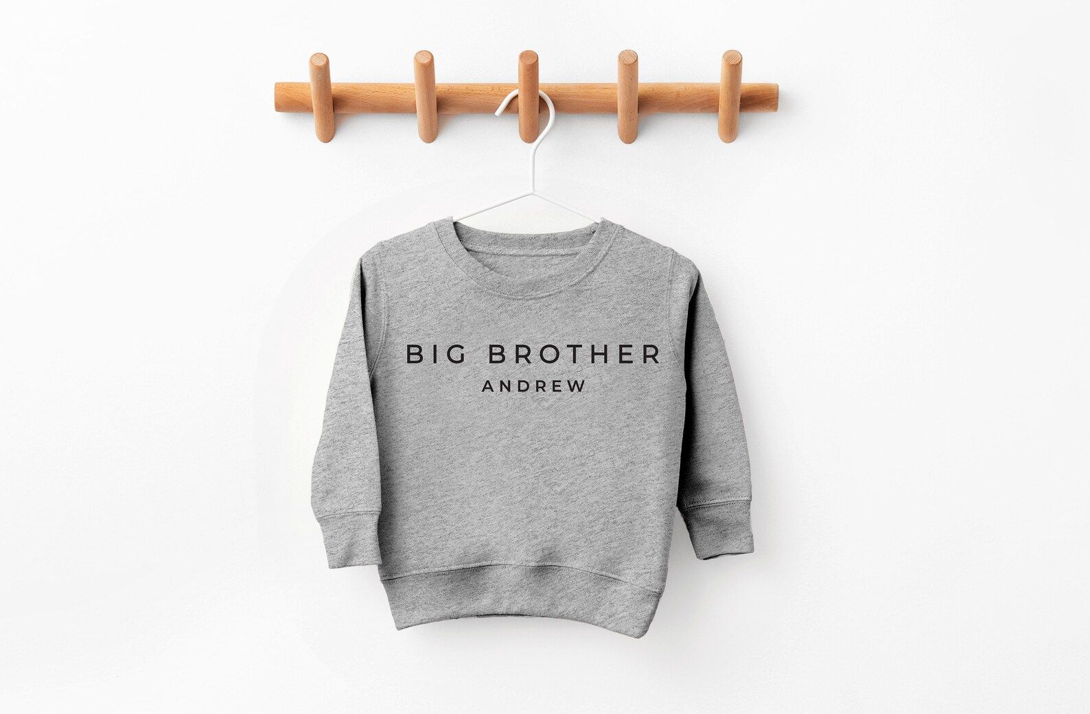 Custom Big Brother Sweatshirt Big Bro Little Bro Personalized New Baby Announcement - Etsy | Etsy (US)