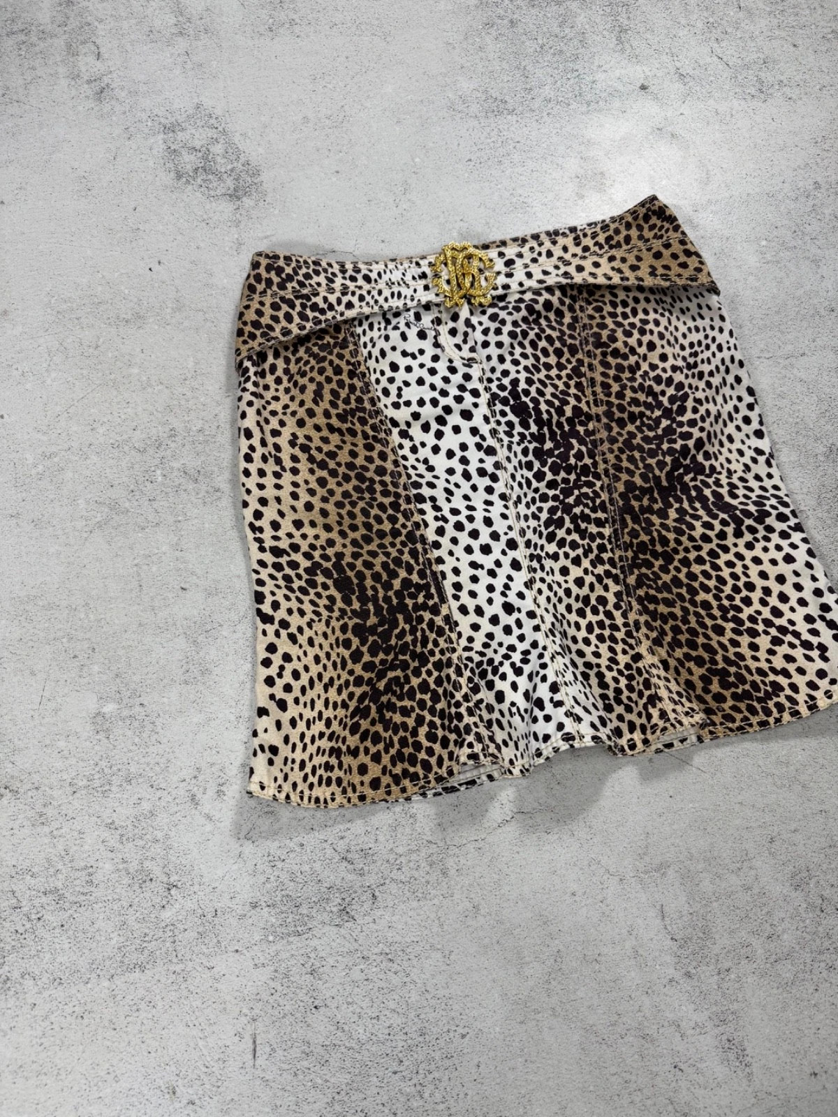 AW2005 Roberto Cavalli Archival Mid-Length Skirt Leopard Print Size 42 | eBay | eBay US