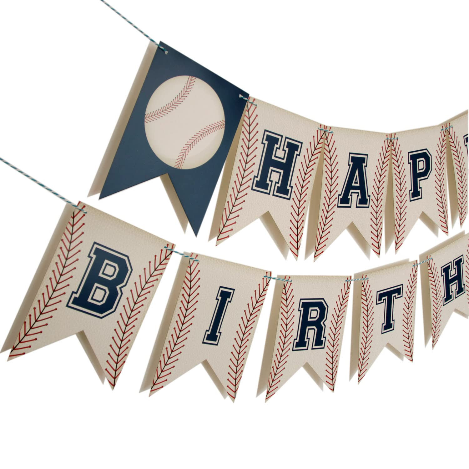 Baseball Birthday Banner,Baseball Party Decorations,Party Garland, Birthday Decorations (red) | Amazon (US)