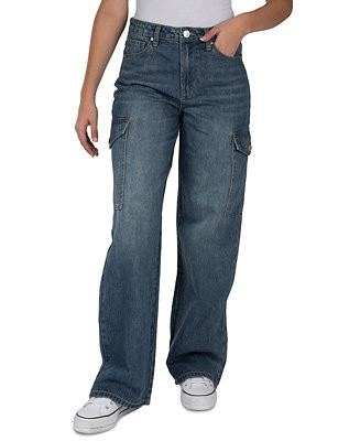 Indigo Rein Juniors' High Rise Skater Cargo Jeans - Macy's | Macy's