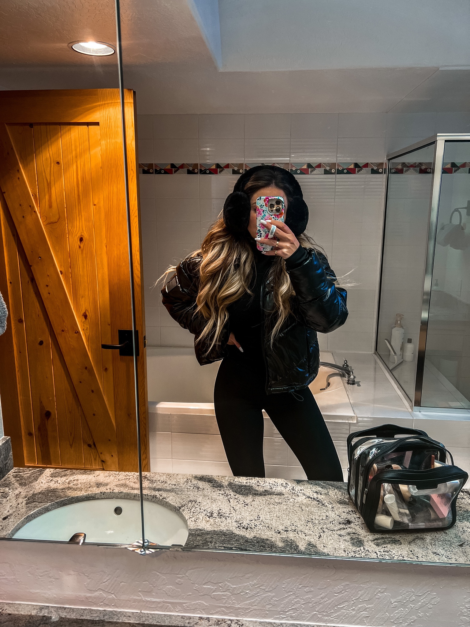 Winter outfit 
Black puffer - small
Leggings - small 

#LTKstyletip #LTKunder100 #LTKSeasonal