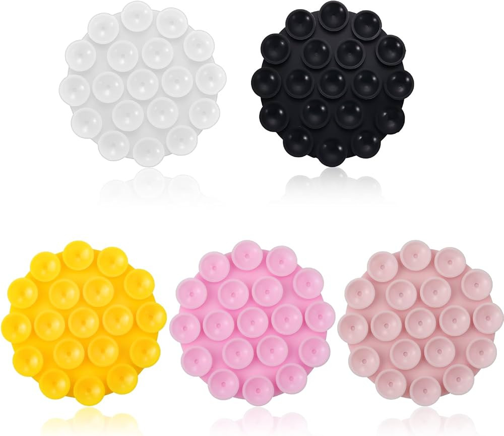5pcs Silicone Suction Cup Phone Holders, Multipurpose Phone Suction Mount for Car Phone Mini Suct... | Amazon (US)