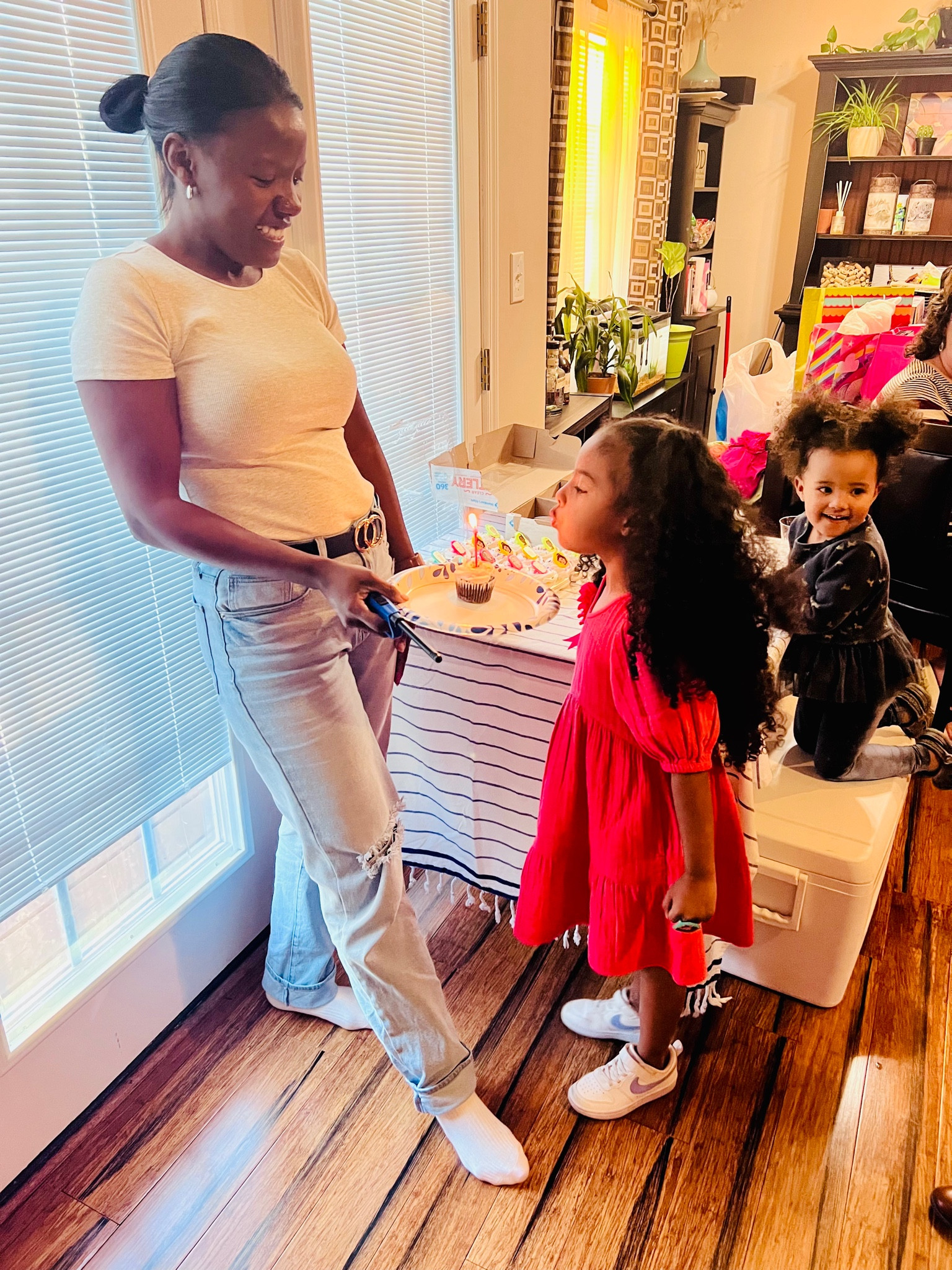 casual mom outfit + birthday girl dress 
target girls dress, women’s basic tee #ltkbasic #ltkcasual 

#LTKFamily #LTKOver40 #LTKKids