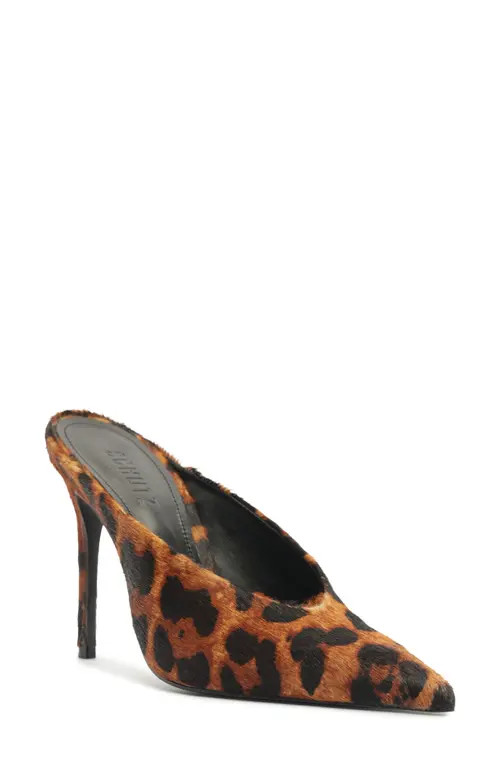 Schutz Loren Pointed Toe Pump in Animal Print at Nordstrom, Size 7 | Nordstrom