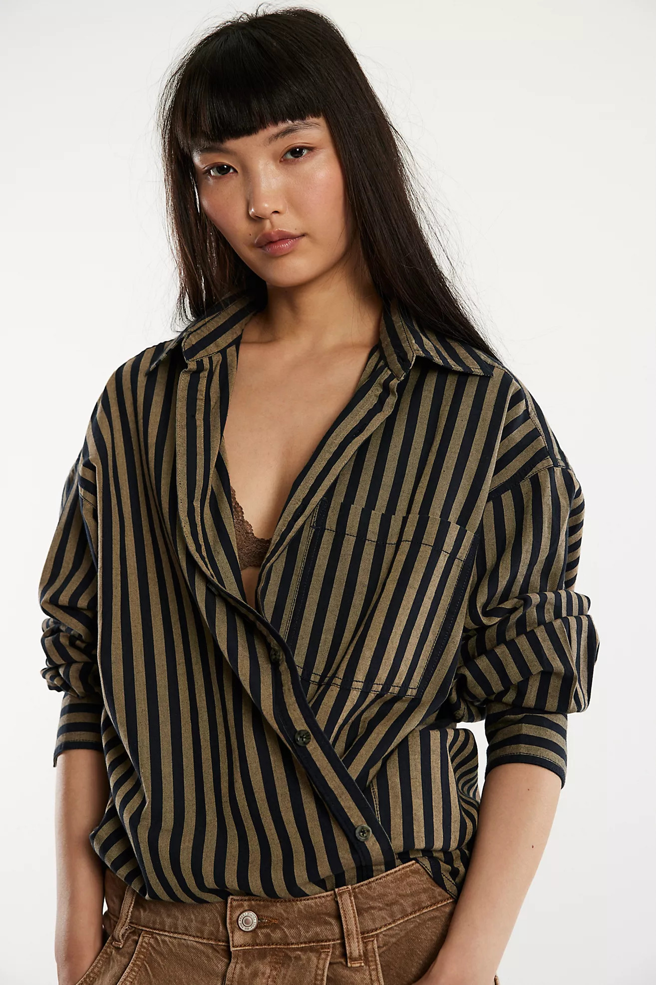 We The Free Freddie Striped Shirt | Free People (Global - UK&FR Excluded)