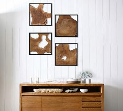 Live Edge Teak Framed Wall Art | Pottery Barn (US)
