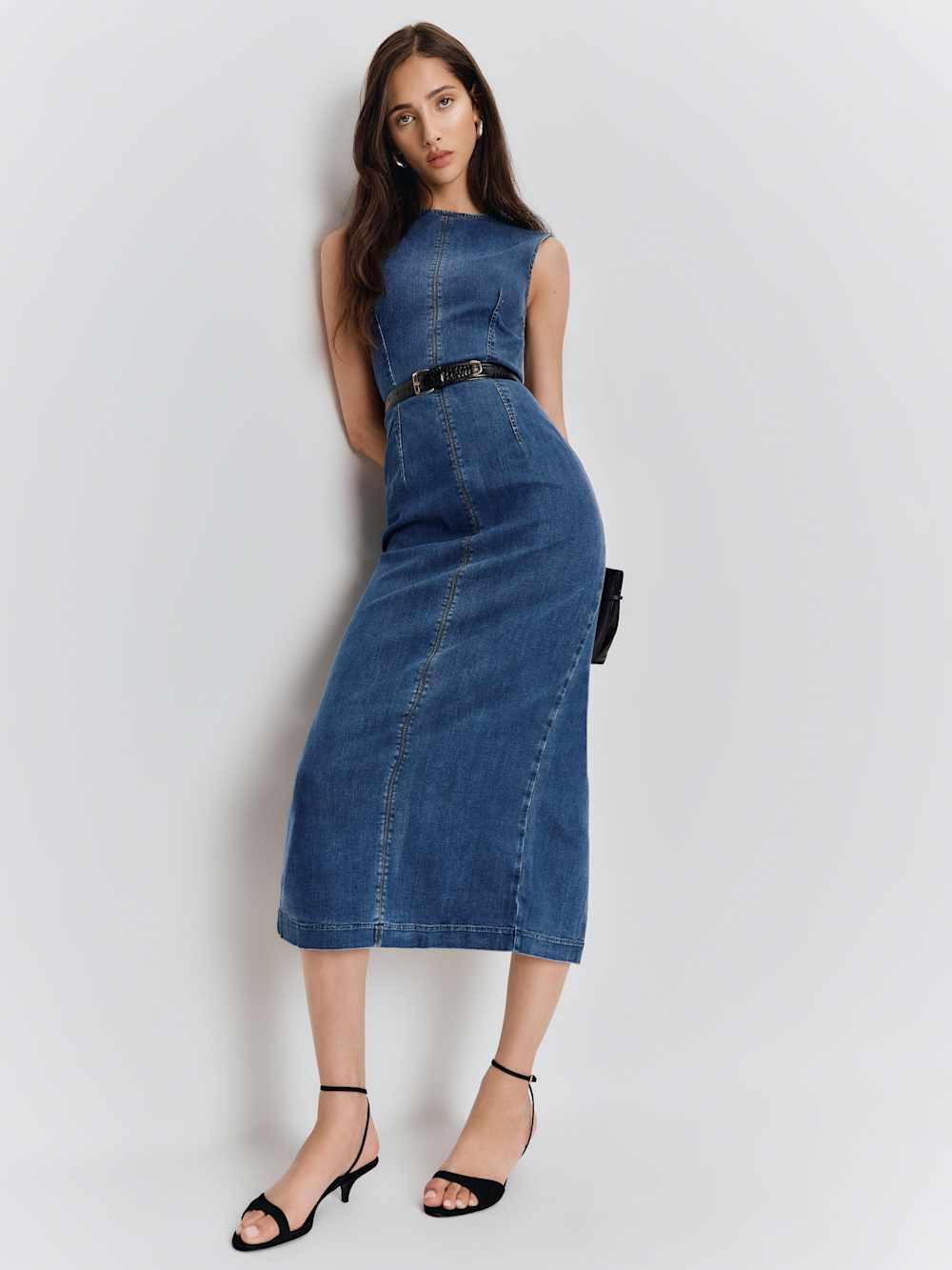 Kendi Denim Midi Dress | Reformation (Global)