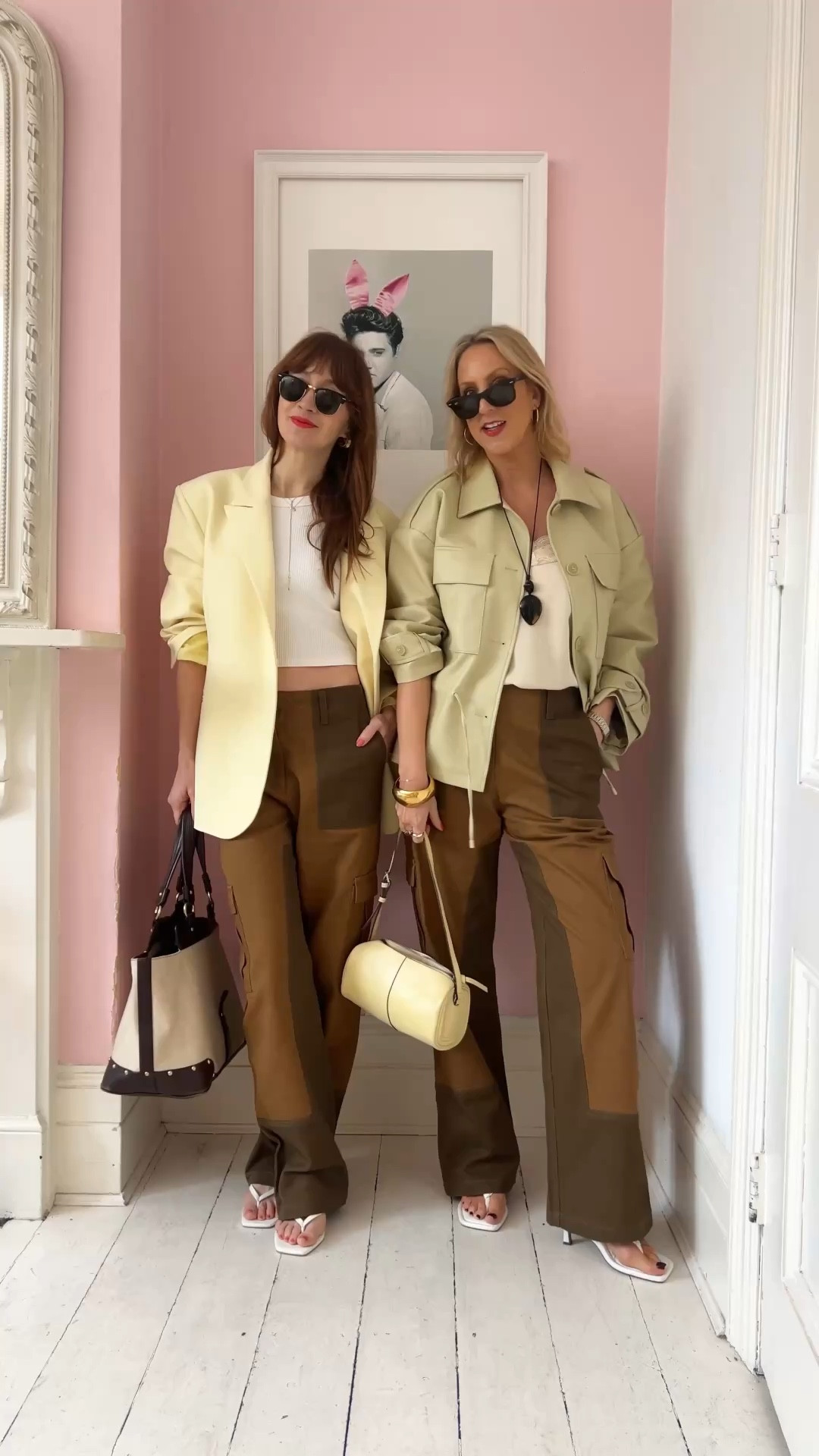 Penelope Chilvers Cargo pants and lemon Asos blazer, white thong leather sandals 

#LTKdayinmylife #LTKUK #LTKspring