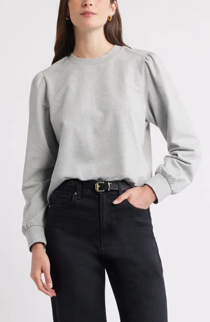Puff Shoulder Sweatshirt | Nordstrom