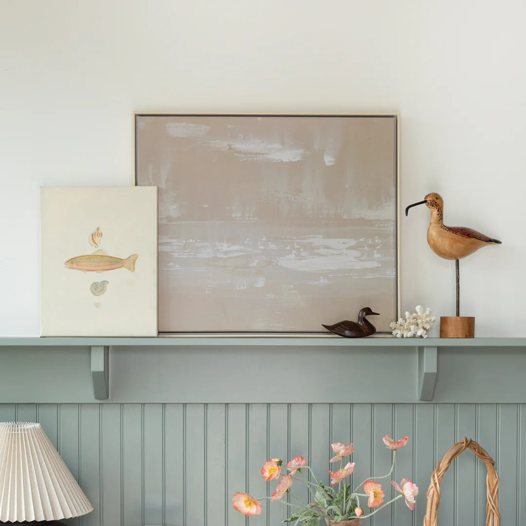 Wabi Sabi Swans Canvas Wall Art | Lindsay Letters, LLC