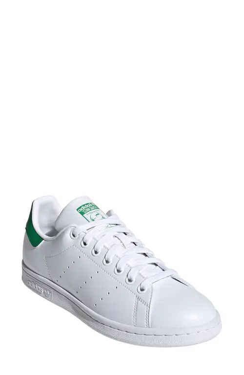 adidas Primegreen Stan Smith Sneaker in White/Green/White at Nordstrom, Size 5.5 | Nordstrom