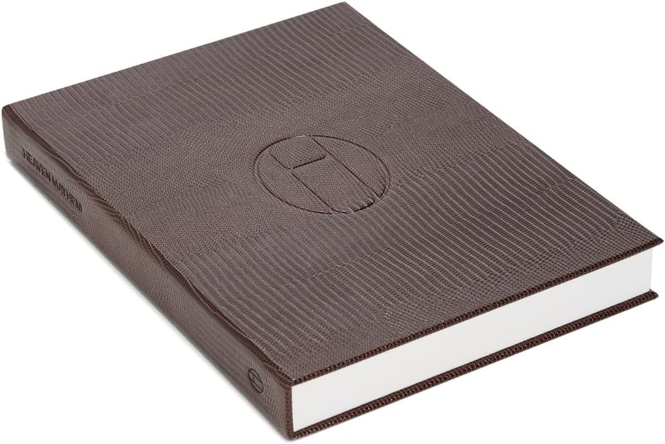 Heaven Mayhem Textured Book Box, Faux Leather Jewelry Organizer, Cognac | Amazon (US)