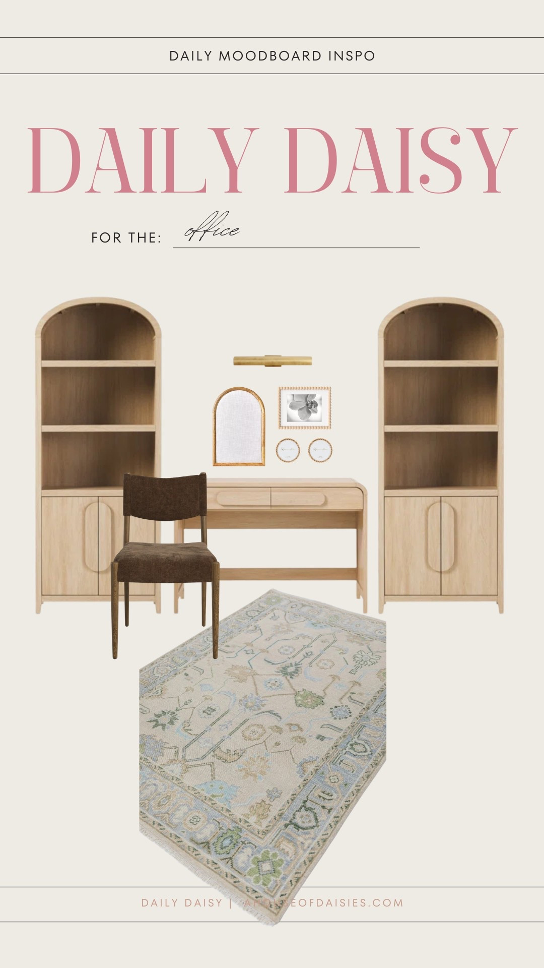 Office decor, home office, bulletin board, vintage rug, neutral rug 

#LTKHome #LTKStyleTip #LTKFindsUnder50