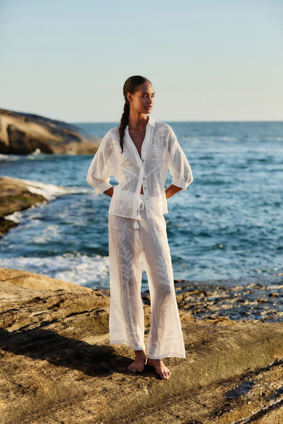 Off-White Nina Pants | FARM Rio | FarmRio (US)