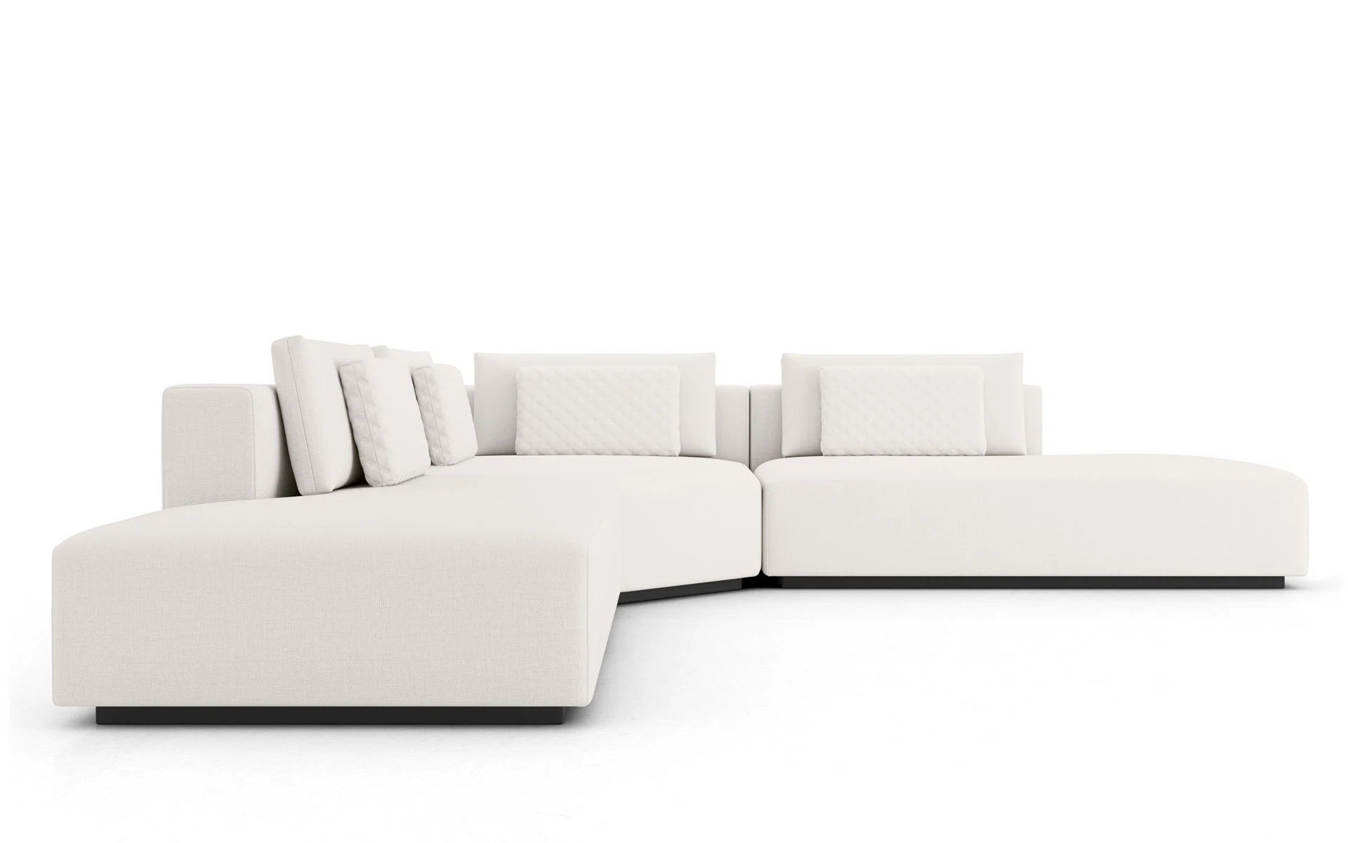 Wade Logan® 130" Wide Reversible Modular Corner Sectional | Wayfair | Wayfair North America