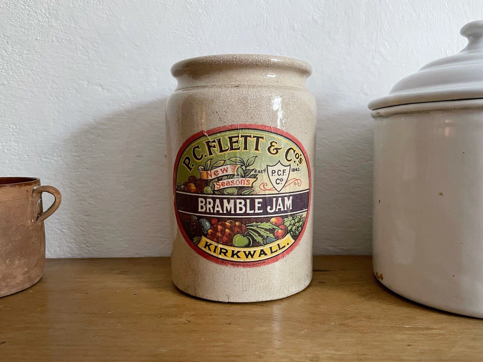 Vintage stoneware Bramble Jam jar complete with original label | Etsy (US)