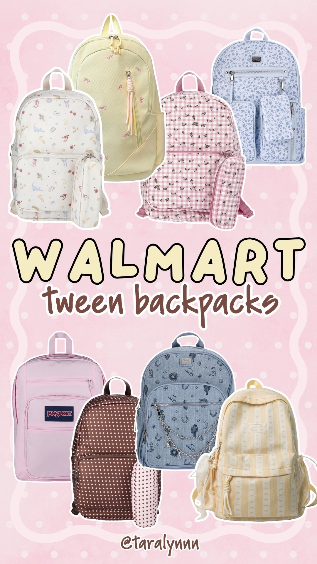 Back to School Walmart Backpack Finds for Tween Girls 🎀📚

#backpack #bookbag #backtoschool #girls #tweens #teen #trendy #school

#LTKootd #LTKKids #LTKmomlife