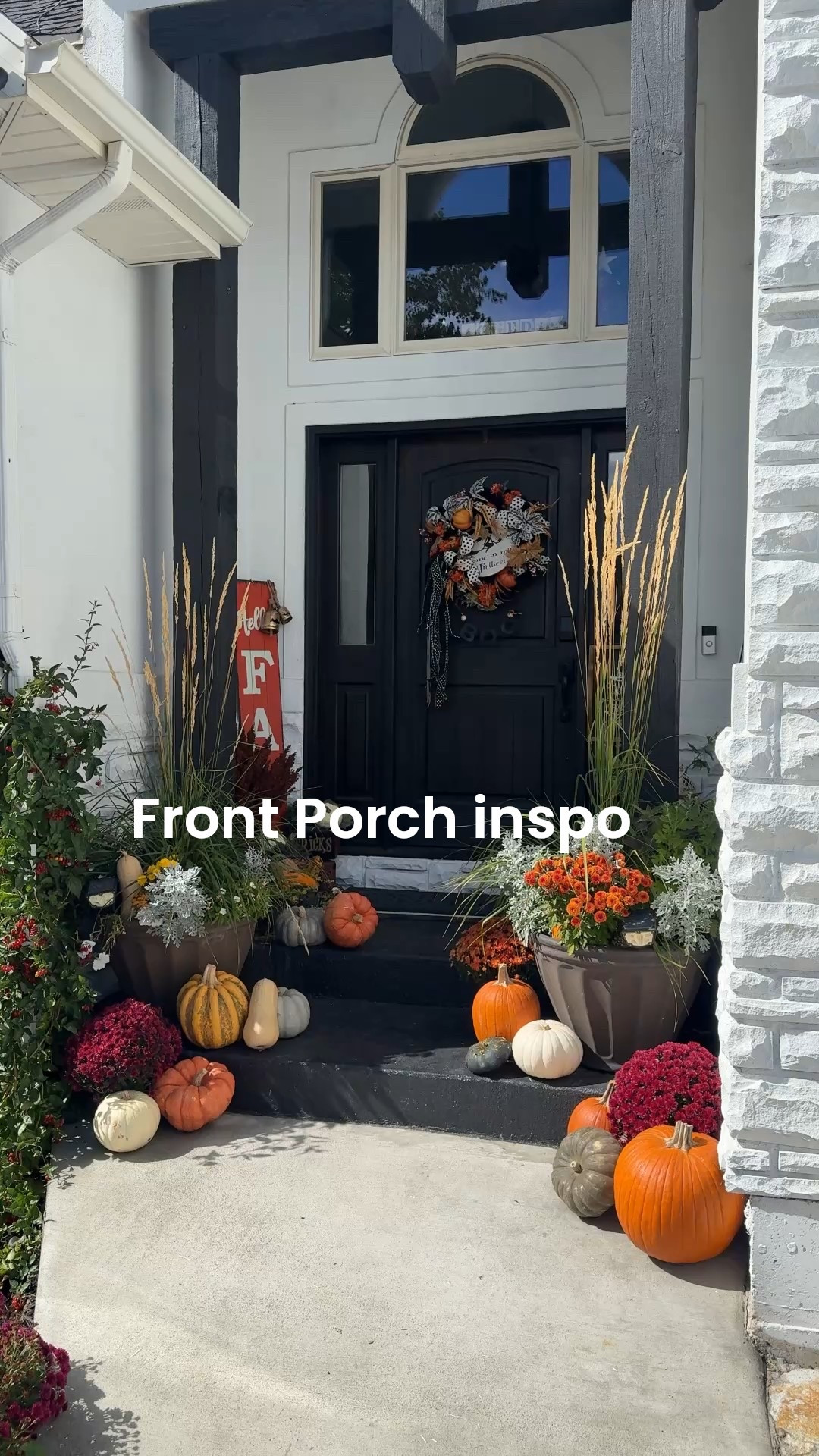 Fall Front porch and window box inspo🍁🤎🍂🎃

October means a porch full of pumpkins🎃🍂🤎🍁

(I still need to add a few more to fill in some holes… but this is the start✔️

A few things I got at 12 Timbers 
(Link what I can)
Halloween bells, hocus pocus wood sign

Happy Fall -hobby lobby

Sweet & treats -vintage market days 

-black and white checked rug and rubbed (iron work) mat Ballard design 

Variety of Pumpkins, gourds, cabbage, mums tall grass 


 Lanterns from potter barn (old) linked similar



#LTKHome #LTKHalloween #LTKSeasonal