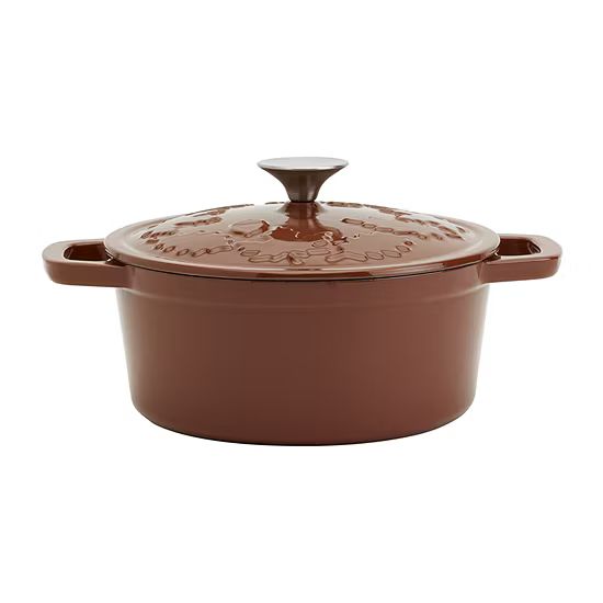 Smith & Clark Leave & Acorn Cast Iron 3-qt. Dutch Oven with Lid | JCPenney