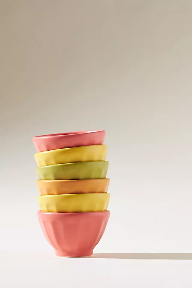 Mini Matte Latte Bowls, Set of 6 | Anthropologie (US)