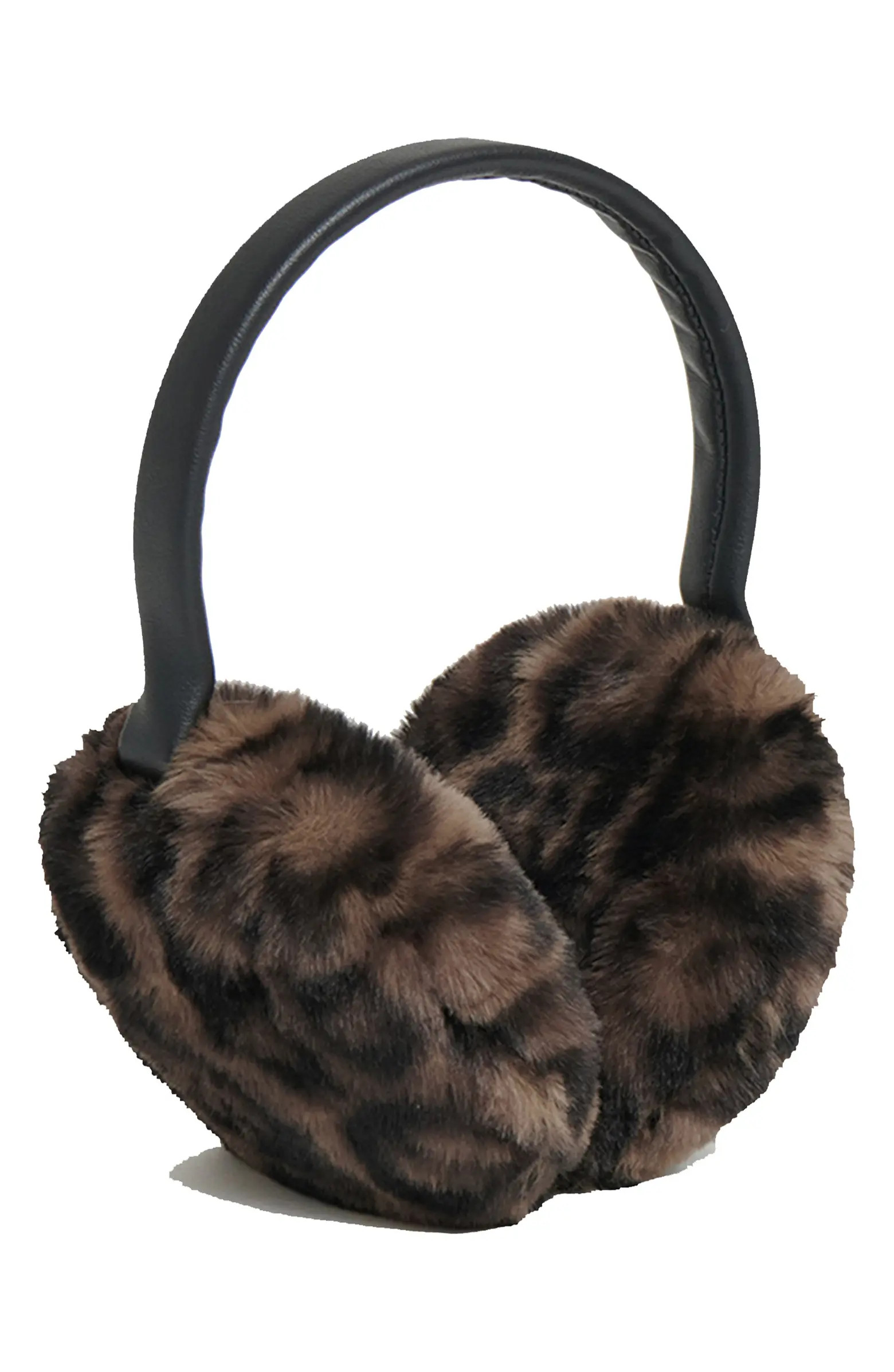 Esme Leopard Faux Fur Earmuffs | Nordstrom