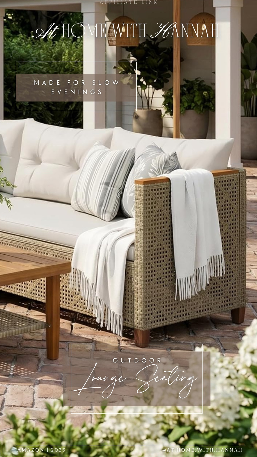 outdoor lounge seating • patio furniture • backyard seating ideas

This outdoor lounge seating gives that relaxed, pulled-together patio look that feels made for slow evenings outside. The neutral cushions and woven texture make it easy to style with pillows, throws, planters, and warm outdoor lighting.

If you’re shopping for:
• outdoor lounge seating
• patio furniture
• backyard seating ideas
• outdoor sofa
• woven patio furniture
• neutral outdoor furniture
• summer patio setup
• cozy outdoor seating

This seating find is linked here if you’re trying to make your patio feel more like an outdoor living room 🤍




••
outdoor lounge seating • patio furniture • backyard seating ideas • outdoor sofa • woven patio furniture • neutral outdoor furniture • summer patio setup • cozy outdoor seating • outdoor living room • patio lounge furniture • backyard furniture finds • Amazon patio furniture

#PatioFurniture #OutdoorLiving #BackyardFinds #OutdoorSeating #SummerPatio

#LTKSeasonal #LTKHome