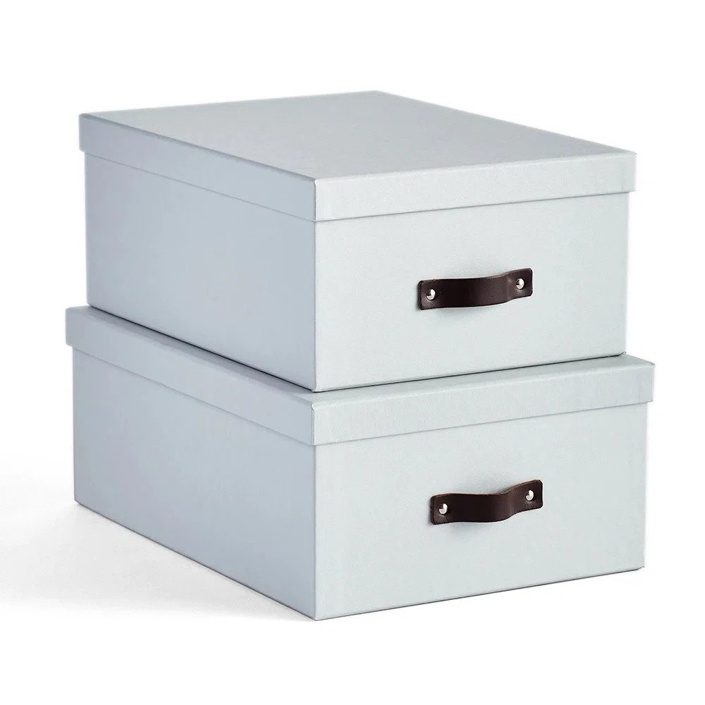 California Closets® Bleecker Storage 2 Piece Fiberboard Box Set & Reviews | Wayfair | Wayfair North America