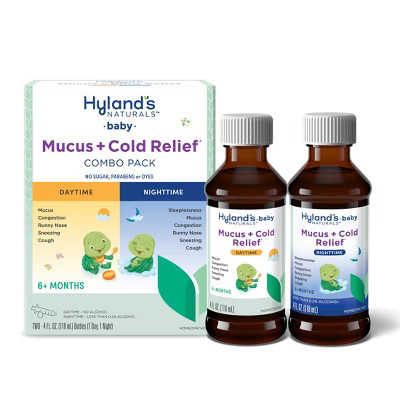 Hyland's Naturals Baby Mucus + Cold Relief Liquid - Day/Night Combo Pack - 8 fl oz | Target