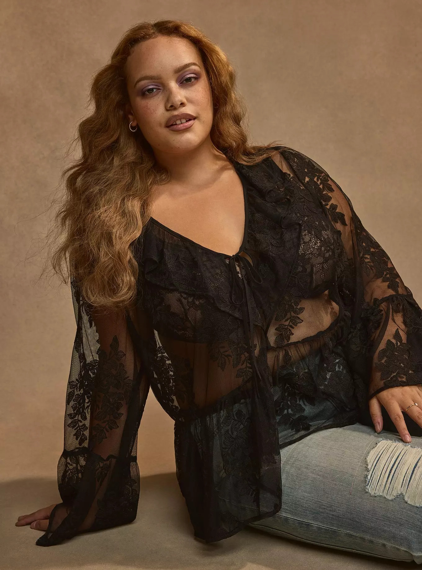 Festi Ruffle Bell Sleeve Blouse | Torrid (US & Canada)