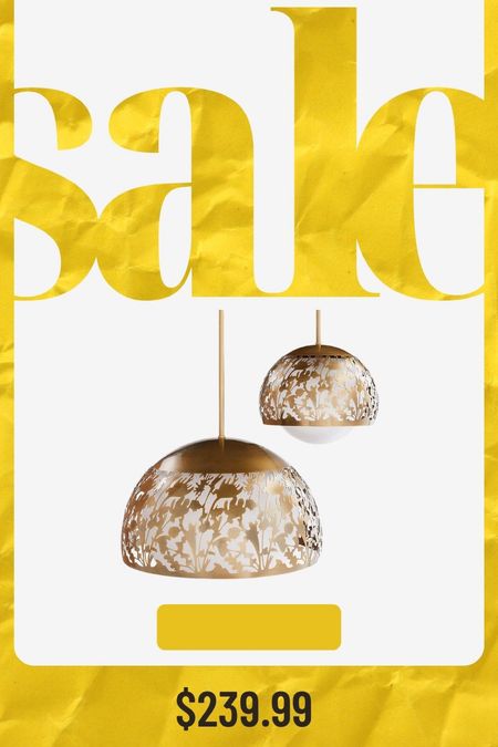 Up to 70% Off Clearance Sale
Brass Pendant Light

#LTKsalealert #LTKFestival #LTKhome