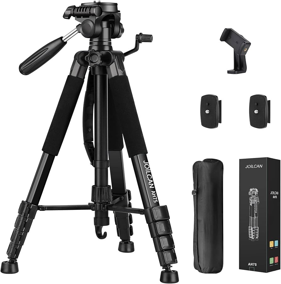 JOILCAN Tripod Camera Tripods, 74" Tripod for Camera Phone Video Recording, Heavy Duty Camera Tri... | Amazon (US)