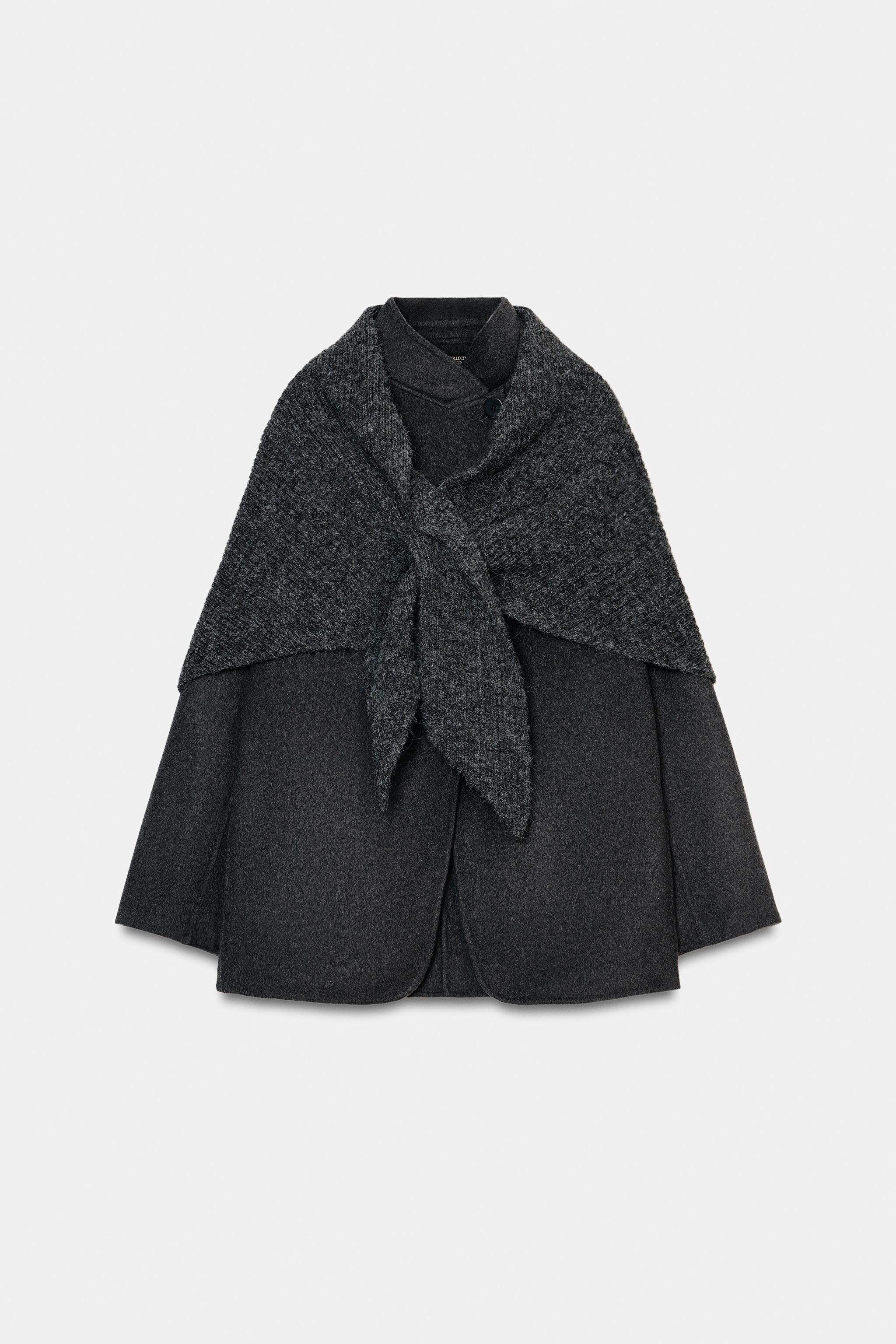 WOOL BLEND BLAZER WITH HANDKERCHIEF ZW COLLECTION | Zara US