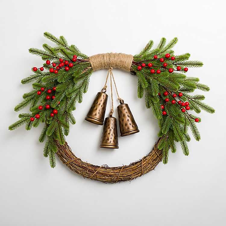 Twig Pine and Berry Christmas Wreath | Kirkland's Home