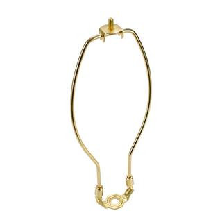 10 in. Polished Brass Detachable Lamp Harp with Saddle | The Home Depot