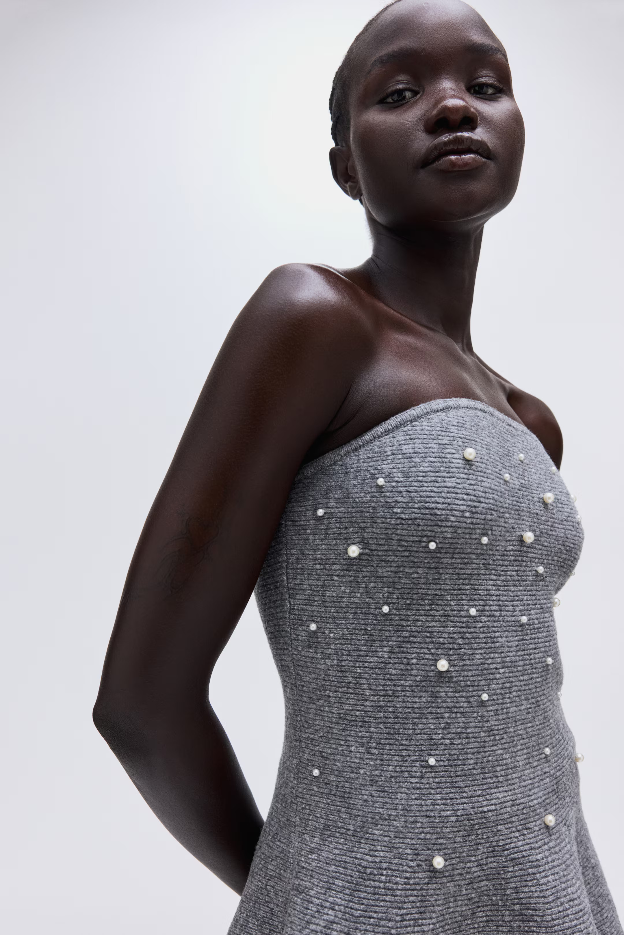 Bead-Embellished Bandeau Top | H&M (US + CA)