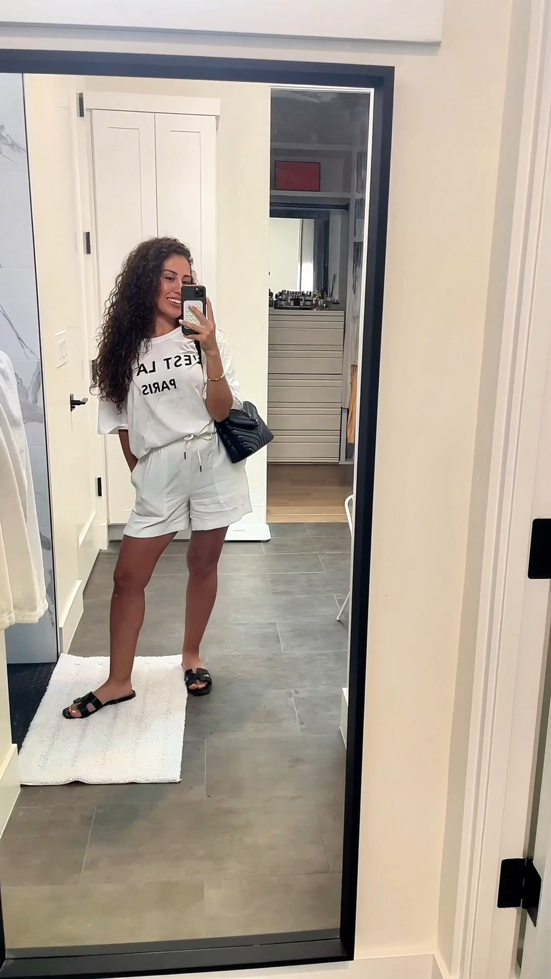 Amazon Casual Date Night outfit✔️ super comfy oversized shirt with the most comfortable shorts all from Amazon🤍 

Ootd, outfit ideas, outfit of the day, date night, casual outfit, shorts, oversized shirt, sandals, purse, curly hair, curly hair products, hair products, Kérastase , Ysl bag, skincare, haircare, Amazon finds, Amazon outfit, Amazon fashion for women 

#LTKStyleTip #LTKBeauty #LTKVideo