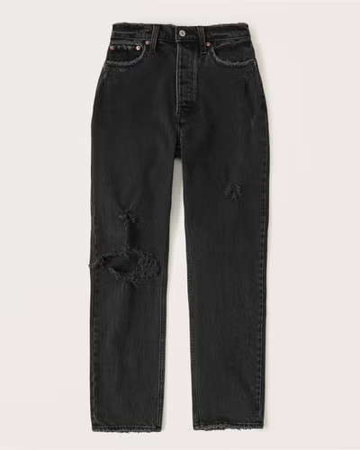 Curve Love High Rise Dad Jean | Abercrombie & Fitch (US)