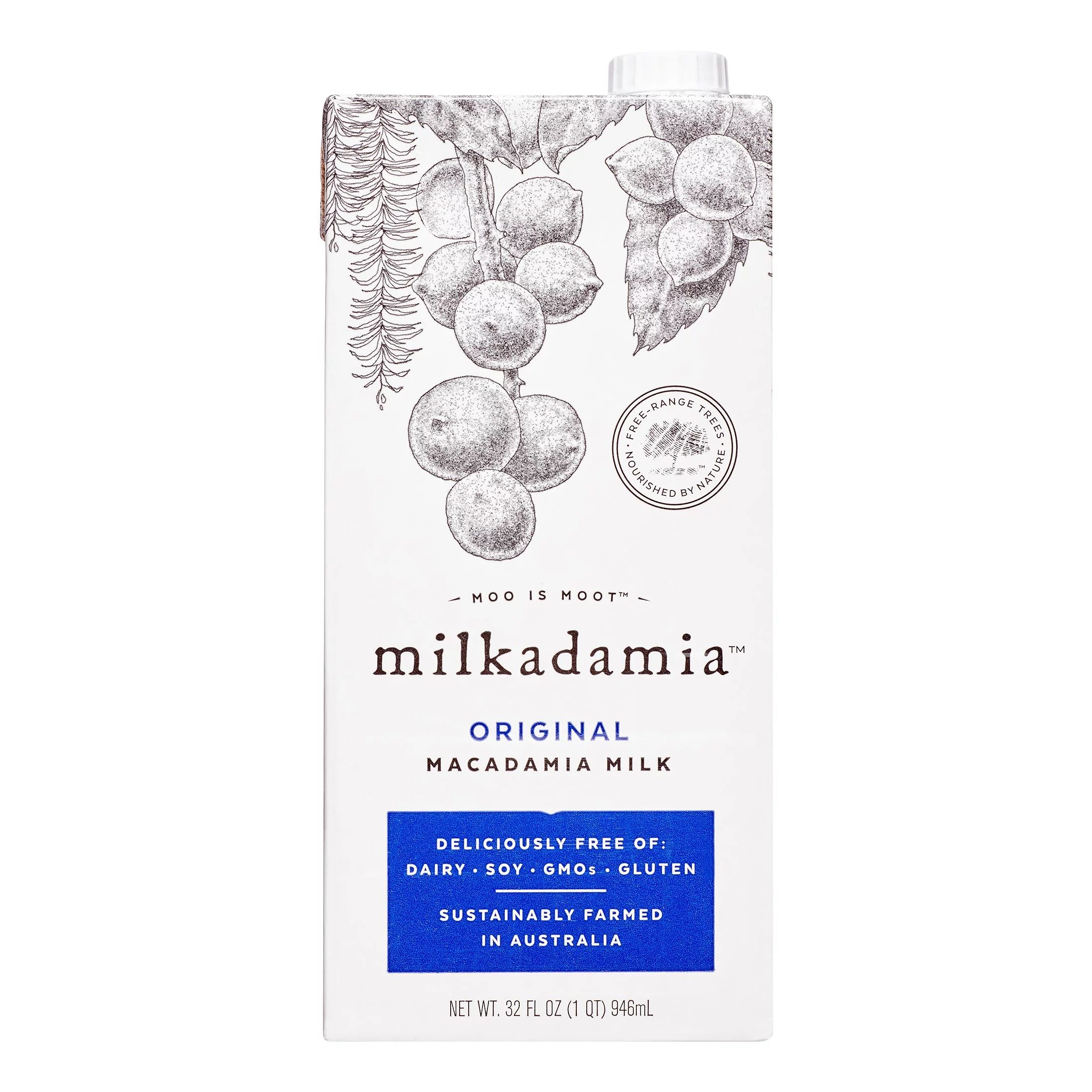 Milkadamia Original Macadamia Milk, 32 fl oz - Walmart.com | Walmart (US)