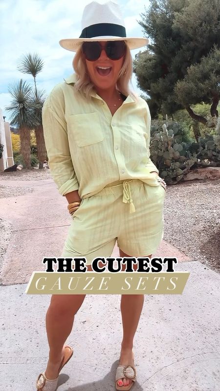 The cutest gauze sets from Walmart! Only $22 and $16 and run oversized… we are both wearing size small 

#LTKTravel #LTKSaleAlert #LTKStyleTip