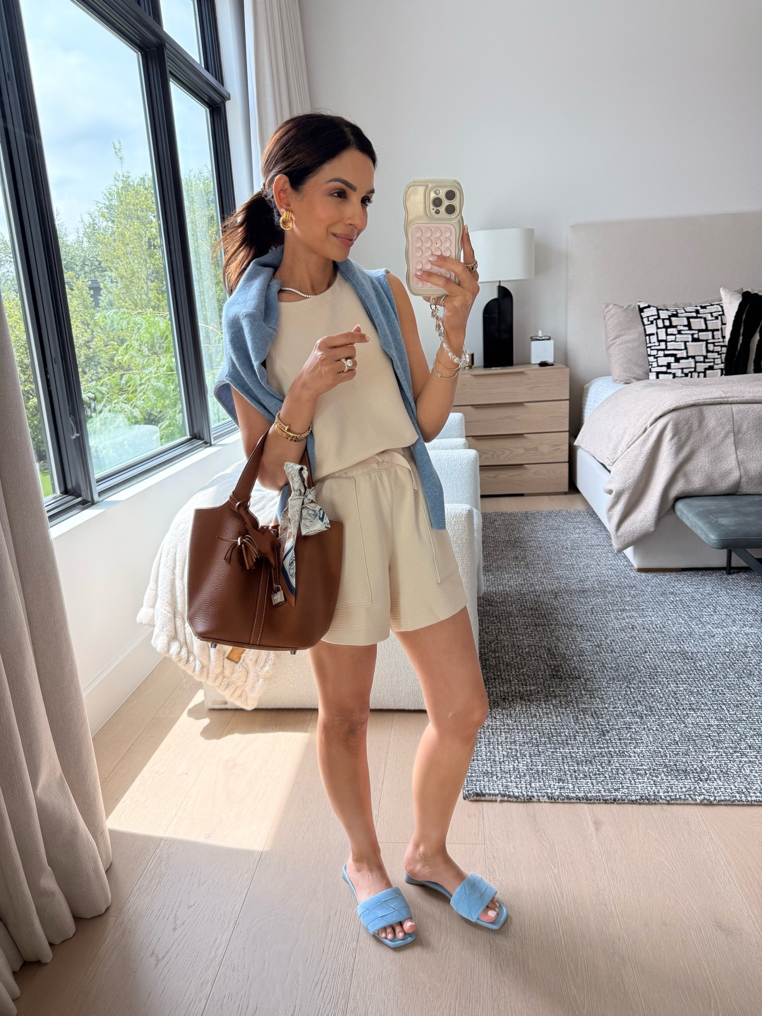 @Spanx new shorts romper and it is a must in the Texas heat! This one is super lightweight and super easy to just throw on! Code NASREENXSPANX for 15% off first purchase, i’m wearing XS petite