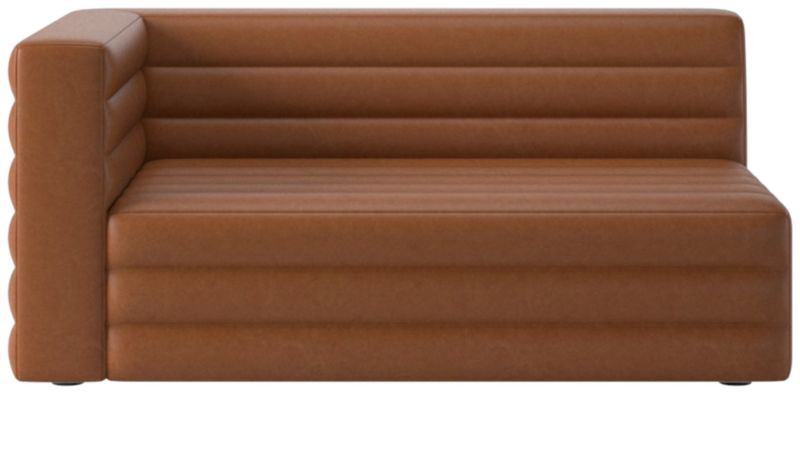 Strato Leather Left Arm Sofa + Reviews | CB2 | CB2